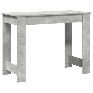 Concrete Grey Desk 100x45x75 cm | Durable Engineered Wood