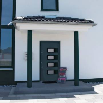 Front Door Anthracite 100x210 cm Aluminium & PVC - Durable & Secure