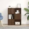 Bookcase Brown Oak 60x24x76.5 cm - Stylish Storage Solution