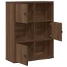 Bookcase Brown Oak 60x24x76.5 cm - Stylish Storage Solution