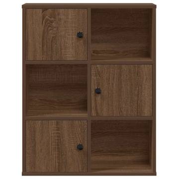 Bookcase Brown Oak 60x24x76.5 cm - Stylish Storage Solution