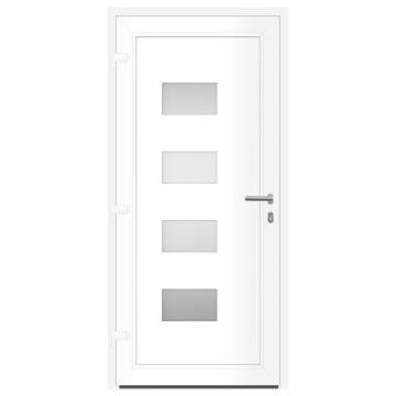 Front Door Anthracite 100x210 cm Aluminium & PVC - Durable & Secure