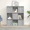 Bookcase Grey Sonoma 89x24x101.5 cm - Stylish & Functional Storage