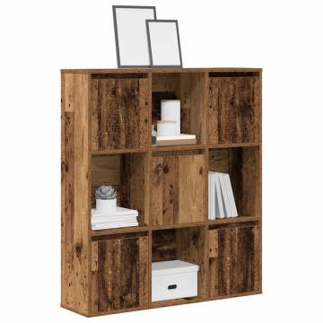 Stylish Old Wood Bookcase - 89x24x101.5 cm | HipoMarket