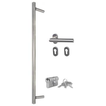 Front Door Anthracite 100x210 cm Aluminium & PVC - Durable & Secure