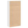 Stylish White Bookcase - 60x24x120 cm Engineered Wood | HipoMarket