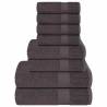  8 Piece Towel Set Anthracite 360 gsm 100% Cotton Colour anthracite Quantity in Package 1 