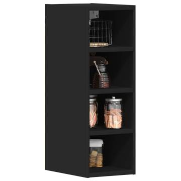 Hanging Cabinet Black 20x29.5x60 cm | Engineered Wood Storage