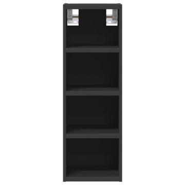 Hanging Cabinet Black 20x29.5x60 cm | Engineered Wood Storage