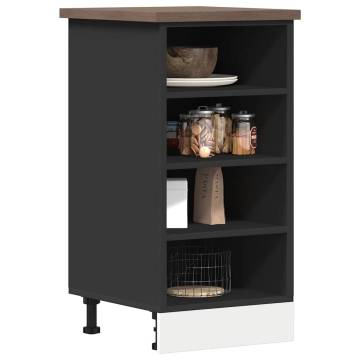 Black Bottom Cabinet 40x44.5 cm - Durable Engineered Wood