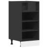 Black Bottom Cabinet 40x44.5 cm - Durable Engineered Wood