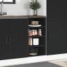 Black Bottom Cabinet 40x44.5 cm - Durable Engineered Wood