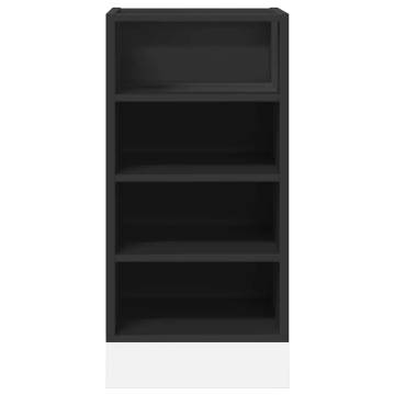 Black Bottom Cabinet 40x44.5 cm - Durable Engineered Wood