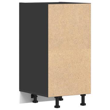 Black Bottom Cabinet 40x44.5 cm - Durable Engineered Wood