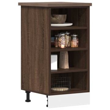 Bottom Cabinet Brown Oak 40x44.5 cm - Stylish Kitchen Storage