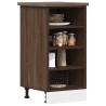  Bottom Cabinet Brown Oak 40x44.5x81.5 cm Engineered Wood Colour brown oak Quantity in Package 1 Model bottom cabinet (4 shelves) 40 cm Number of 