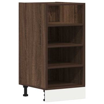 Bottom Cabinet Brown Oak 40x44.5 cm - Stylish Kitchen Storage