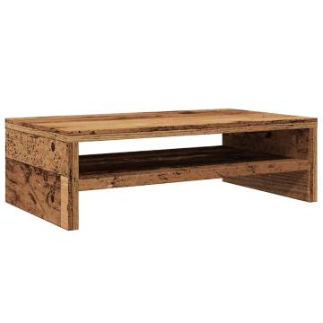 Monitor Stand Old Wood 42x24x13 cm | Modern & Functional