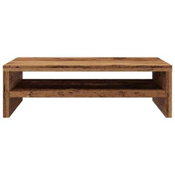 Monitor Stand Old Wood 42x24x13 cm | Modern & Functional