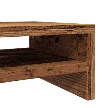 Monitor Stand Old Wood 42x24x13 cm | Modern & Functional