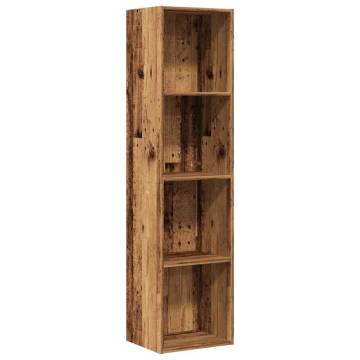 Book Cabinet TV Cabinet in Old Wood - Stylish Storage Solution