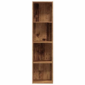 Book Cabinet TV Cabinet in Old Wood - Stylish Storage Solution