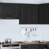 Kalmar Black Kitchen Wall Cabinet - Stylish Storage Solution