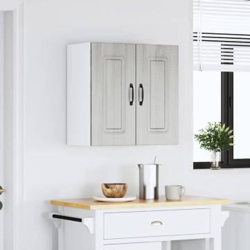 Kalmar Grey Sonoma Kitchen Wall Cabinet - Stylish Storage Solution