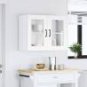 Kalmar White Kitchen Wall Cabinet with Glass Door - HipoMarket