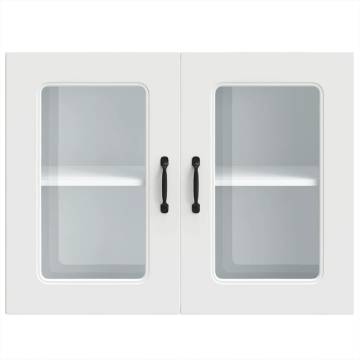 Kalmar White Kitchen Wall Cabinet with Glass Door - HipoMarket