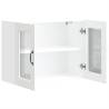 Kalmar White Kitchen Wall Cabinet with Glass Door - HipoMarket