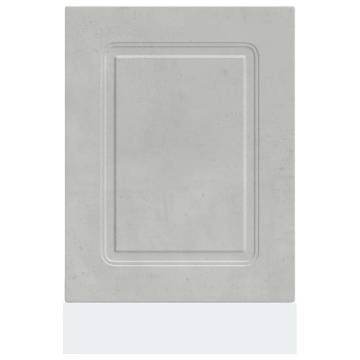 Kalmar Dishwasher Panel - Concrete Grey, Durable Engineered Wood