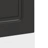 Kalmar Black Dishwasher Panel - Durable Engineered Wood 60x1.5x67 cm