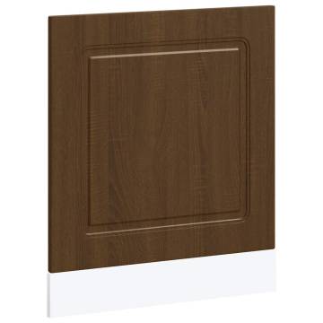 Kalmar Brown Oak Dishwasher Panel - 60x1.5x67 cm Engineered Wood