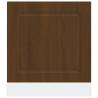 Kalmar Brown Oak Dishwasher Panel - 60x1.5x67 cm Engineered Wood