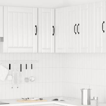 Lucca High Gloss White Kitchen Wall Corner Cabinet