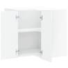 Lucca High Gloss White Kitchen Wall Corner Cabinet