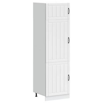 Lucca White Engineered Wood Kitchen Cupboard - HipoMarket