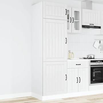 Lucca White Engineered Wood Kitchen Cupboard - HipoMarket