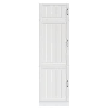 Lucca White Engineered Wood Kitchen Cupboard - HipoMarket