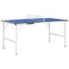 5 Feet Blue Ping Pong Table with Net - Compact & Sturdy