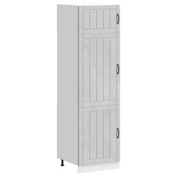 Lucca Concrete Grey Kitchen Cupboard - Durable Storage Solution