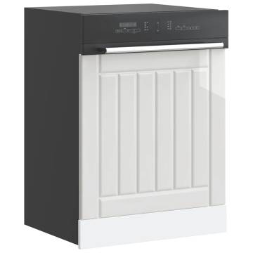 High Gloss White Dishwasher Panel - Lucca | Hipo Market