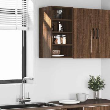 Brown Oak Hanging Cabinet - 30x29.5x60 cm | HipoMarket