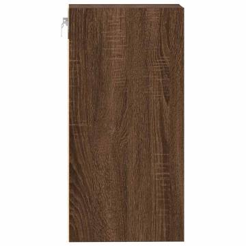 Brown Oak Hanging Cabinet - 30x29.5x60 cm | HipoMarket