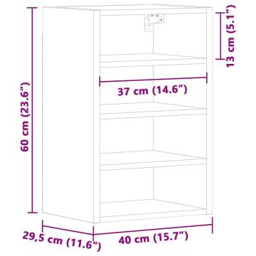 Hanging Cabinet Smoked Oak - Optimise Your Kitchen Space