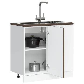 Sink Base Cabinet Brown Oak - Durable Storage Solution