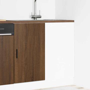 Sink Base Cabinet Brown Oak - Durable Storage Solution