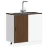 Sink Base Cabinet Brown Oak - Durable Storage Solution