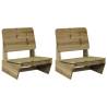 Garden Chairs 2 pcs - Durable Pine Wood | Hipomarket